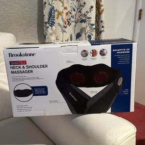 Brookstone, shiatsu, neck and shoulder massager